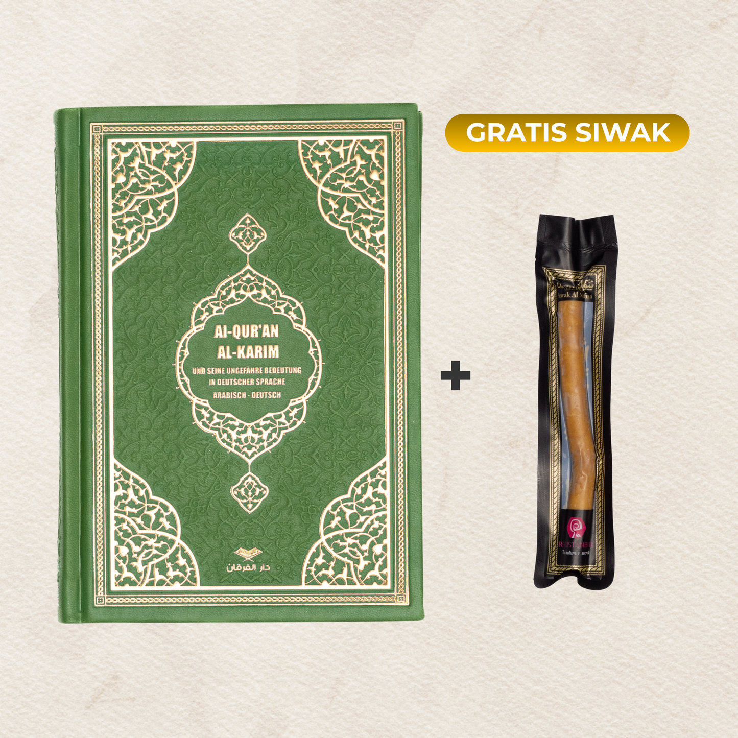 Kuran Deutsch Arabisch + Siwak🎁