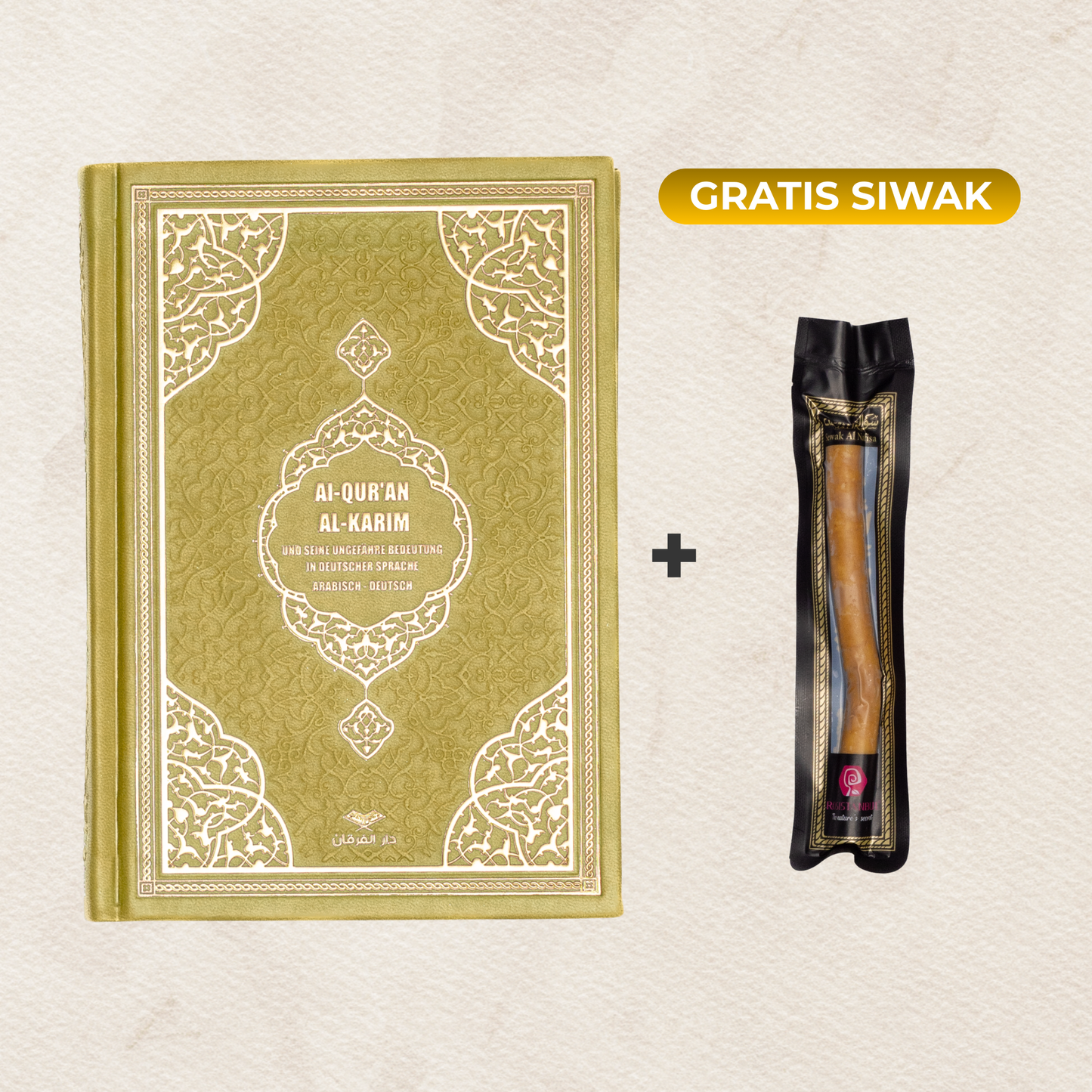 Kuran Deutsch Arabisch + Siwak🎁