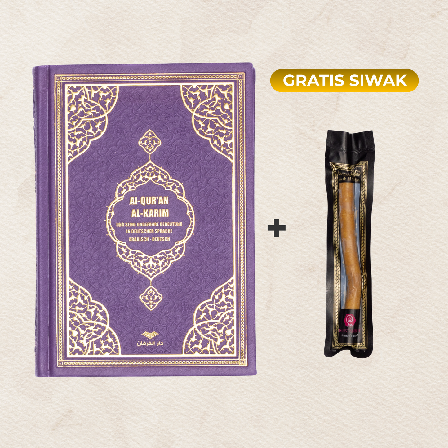 Kuran Deutsch Arabisch + Siwak🎁