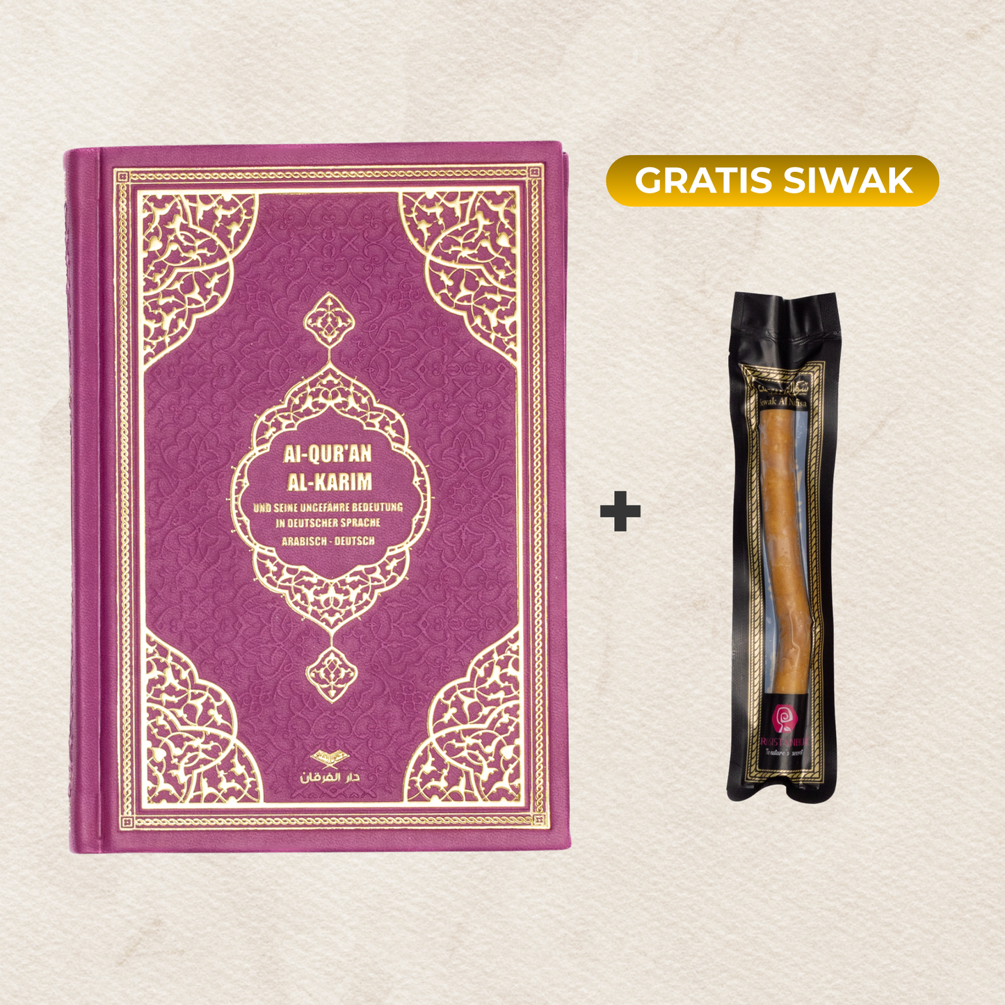 Kuran Deutsch Arabisch + Siwak🎁
