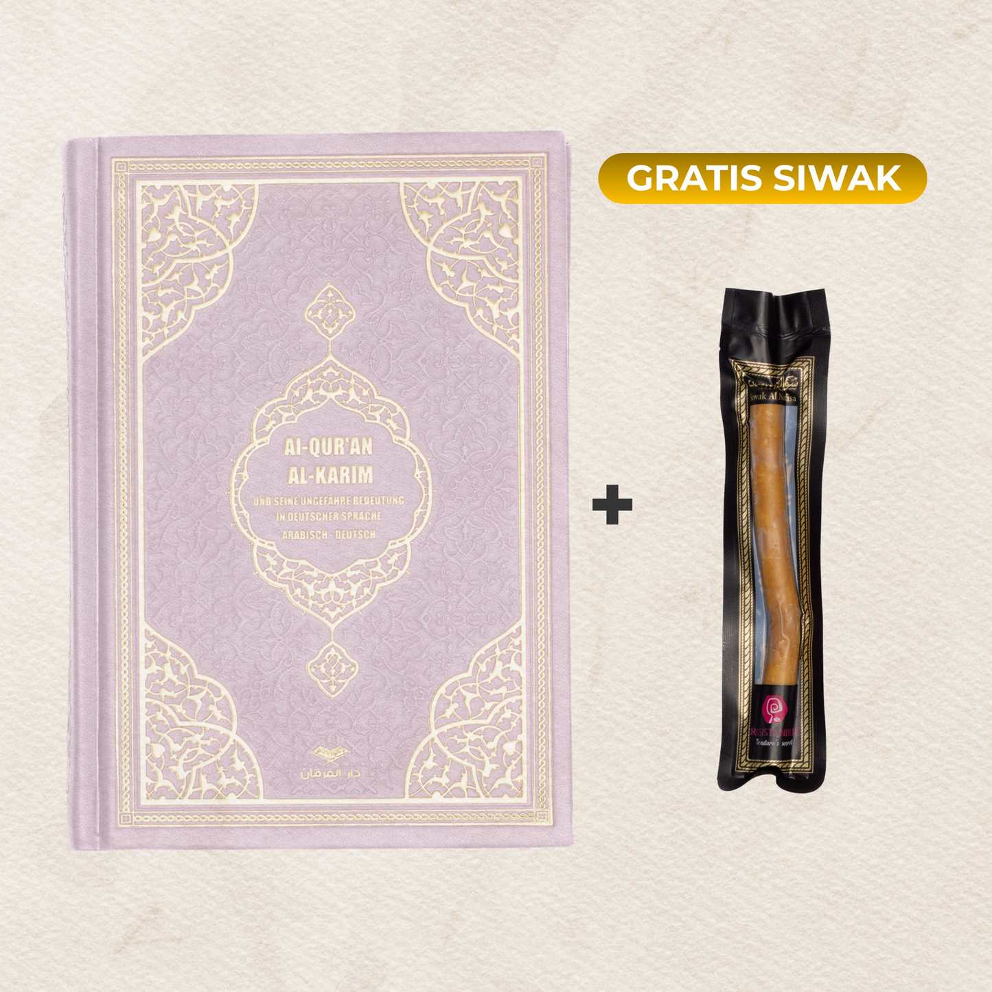 Kuran Deutsch Arabisch + Siwak🎁